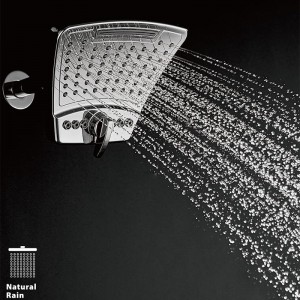 3F170 Three Function New Design ABS Chromed Rainfall Shower Head for  Bathroom
