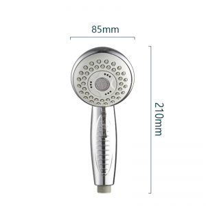 3F5678  Three Mode Modern ABS Chromed Handheld shower head with big size switch for Bathroom
