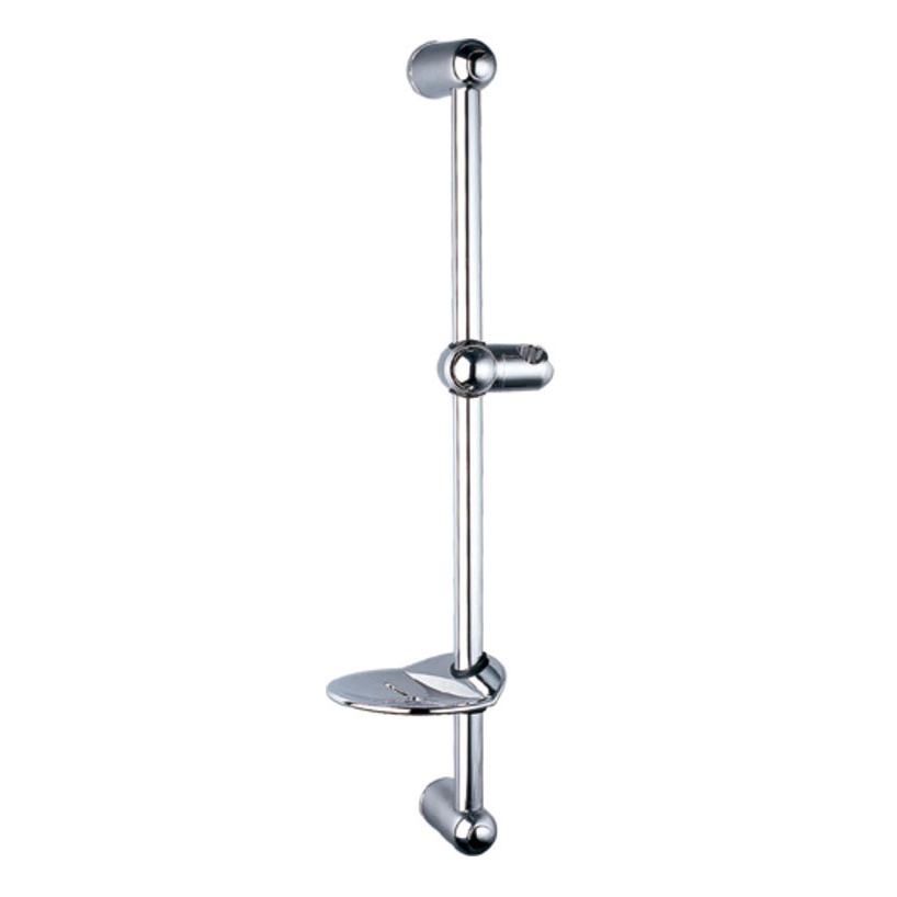 SR-6 26.4 Inch Round Shower Slider Rod With Adjustable Handheld Shower Head Holder ,Chromed Featured Image