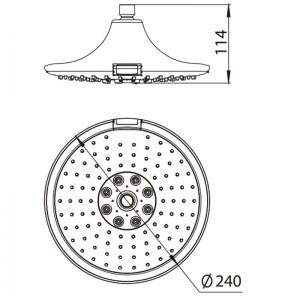 3F168 Smart Sensor Rain Shower LED Head With 3 Setting for Bathroom