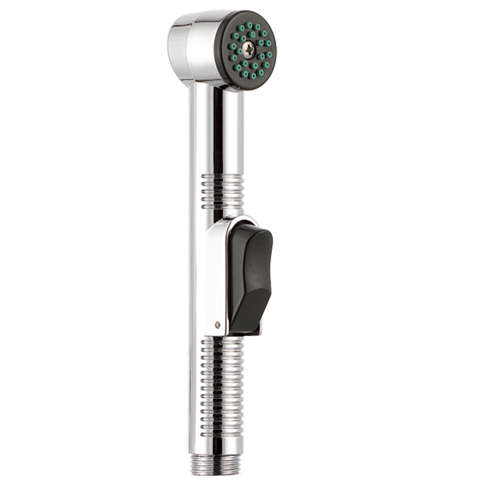1F0118P One Setting ABS high pressure toilet spray bidet handheld shattaf with holder and hose for bathroom