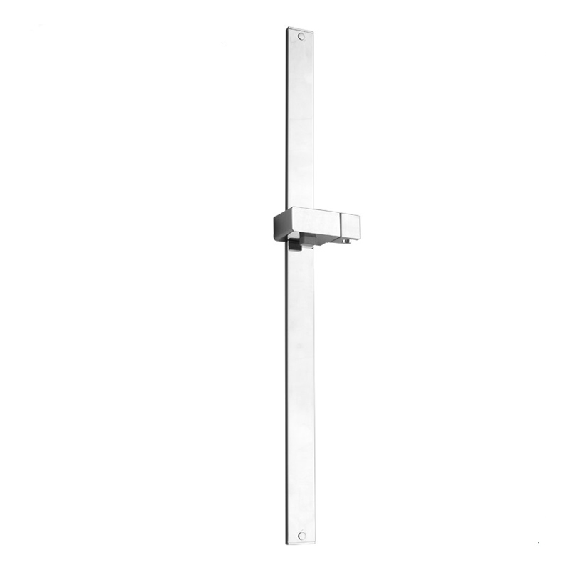 SR-1TBASS 27.5 inch slim Shower Slider Bar sits flash against wall with adjustable shower Bracket